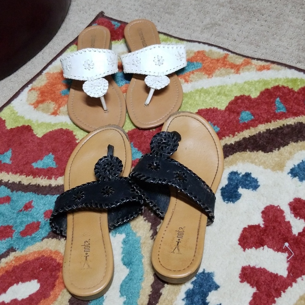2 pair of sandals